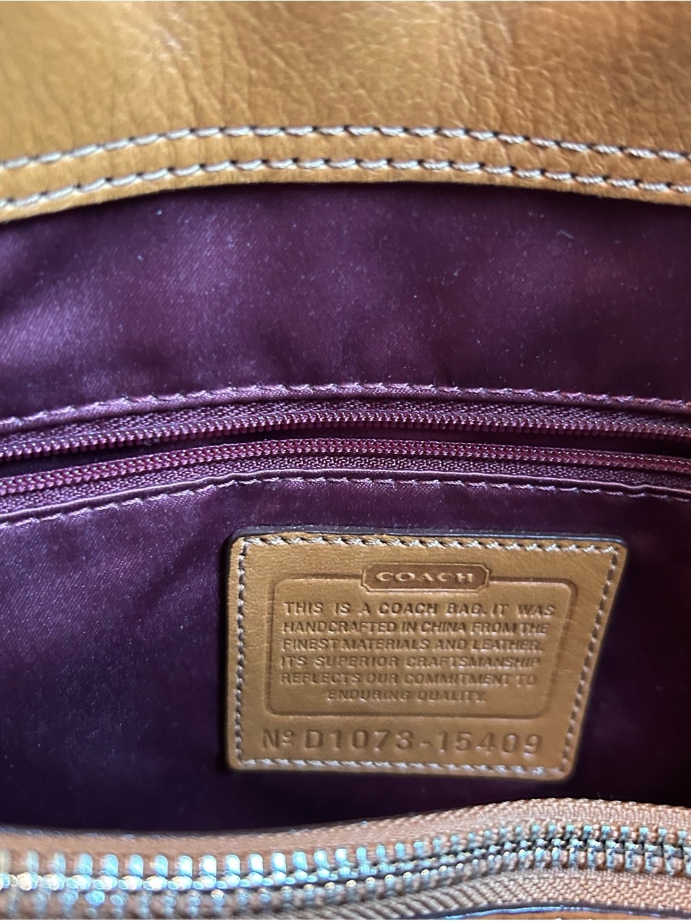 Coach  Madison Mia Caramel Leather Shoulder Bag with Silver Hardware - Picture 5 of 11